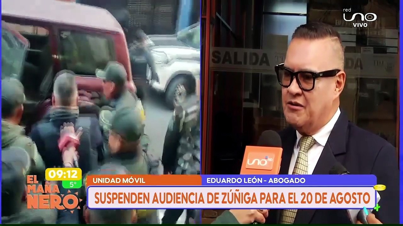 suspenden audiencia de Zúñiga