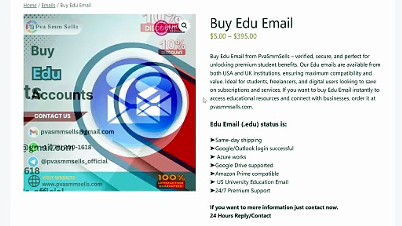 Buy Edu Email Accounts - 100% Trusted Shop & Best Quality