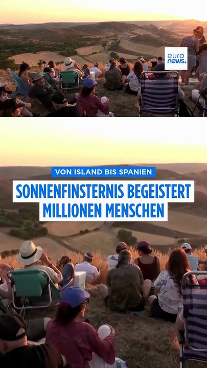 Von Island bis Spanien: Sonnenfinsternis begeistert Millionen Menschen in Europa