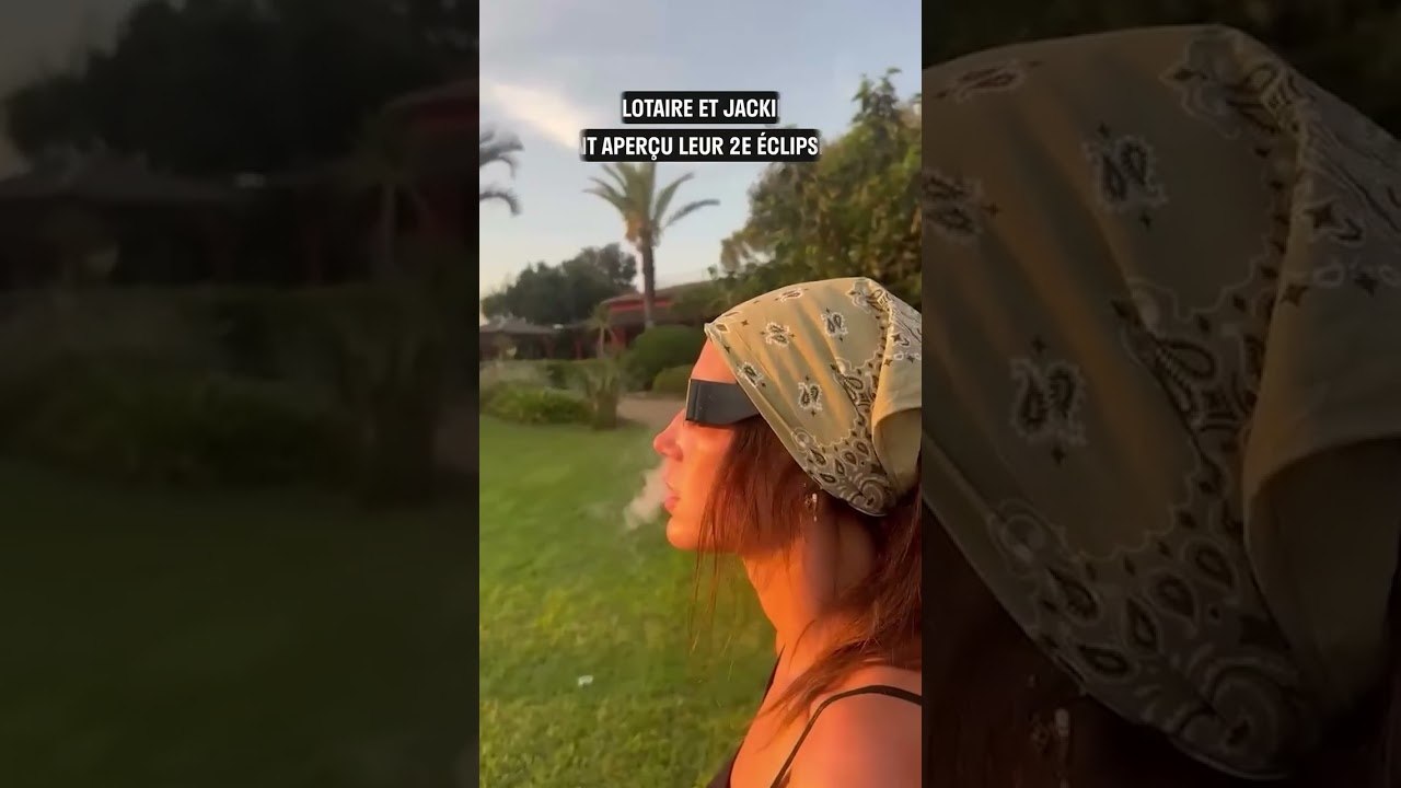Hier soir pendant l’éclipse… Adèle Exarchopoulos et François Civil ont recréé la scène mythique de