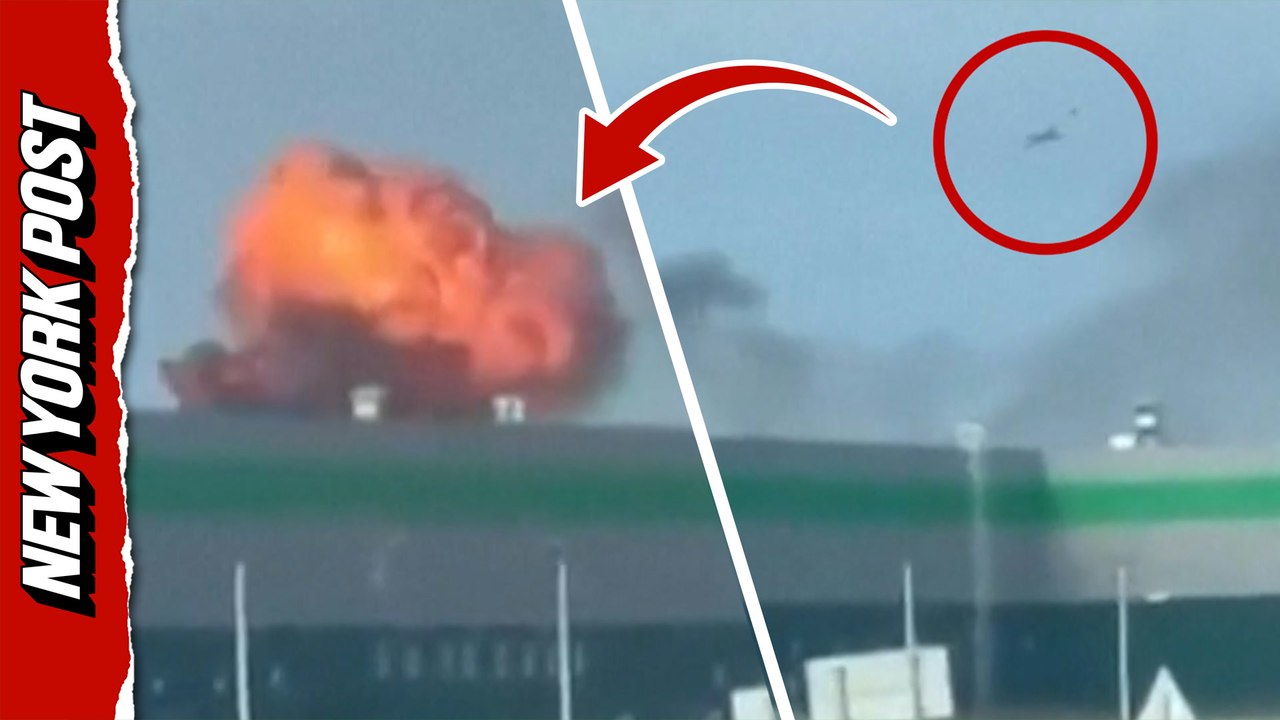 Eyewitness footage captures the moment a Ukrain...
