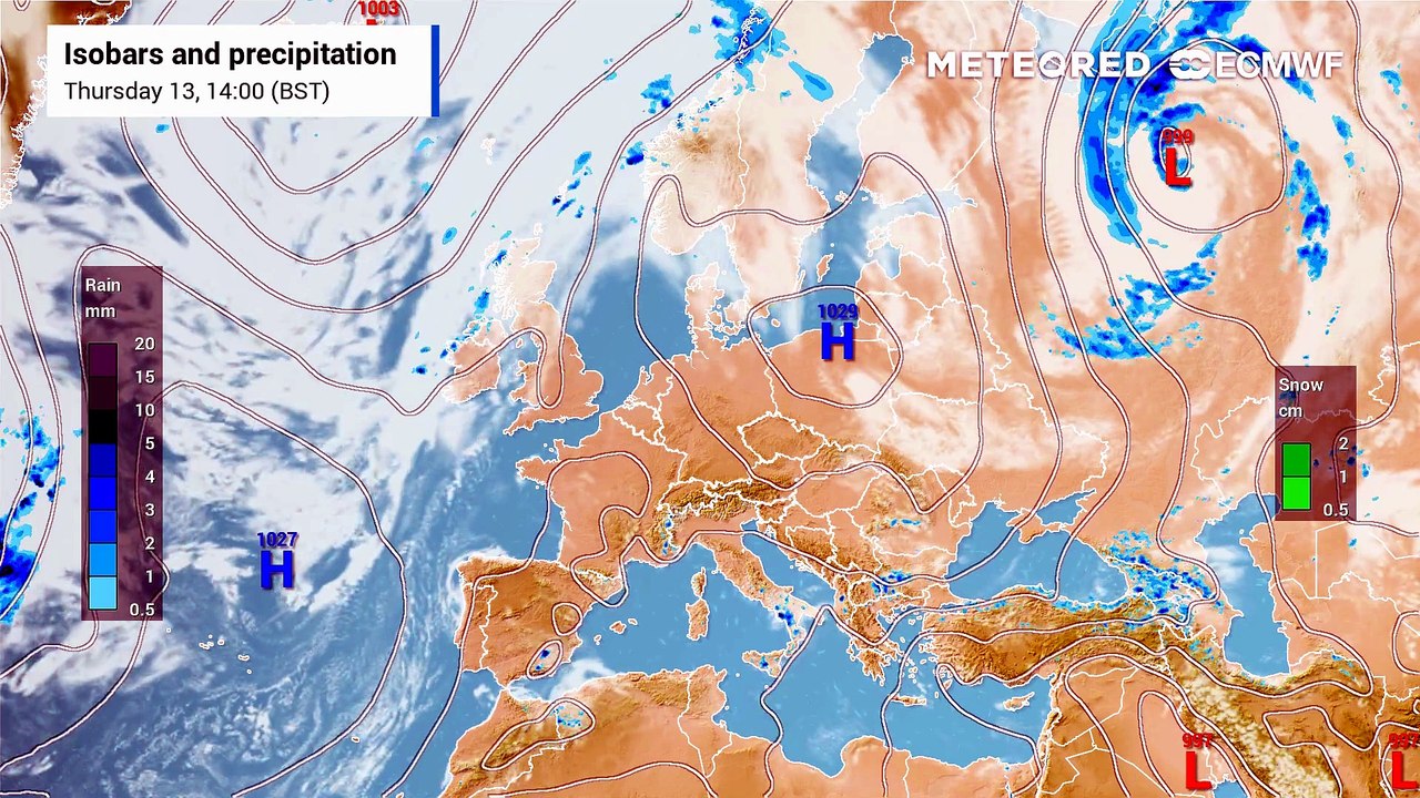 High near spain give a breath to UK, cuting the...