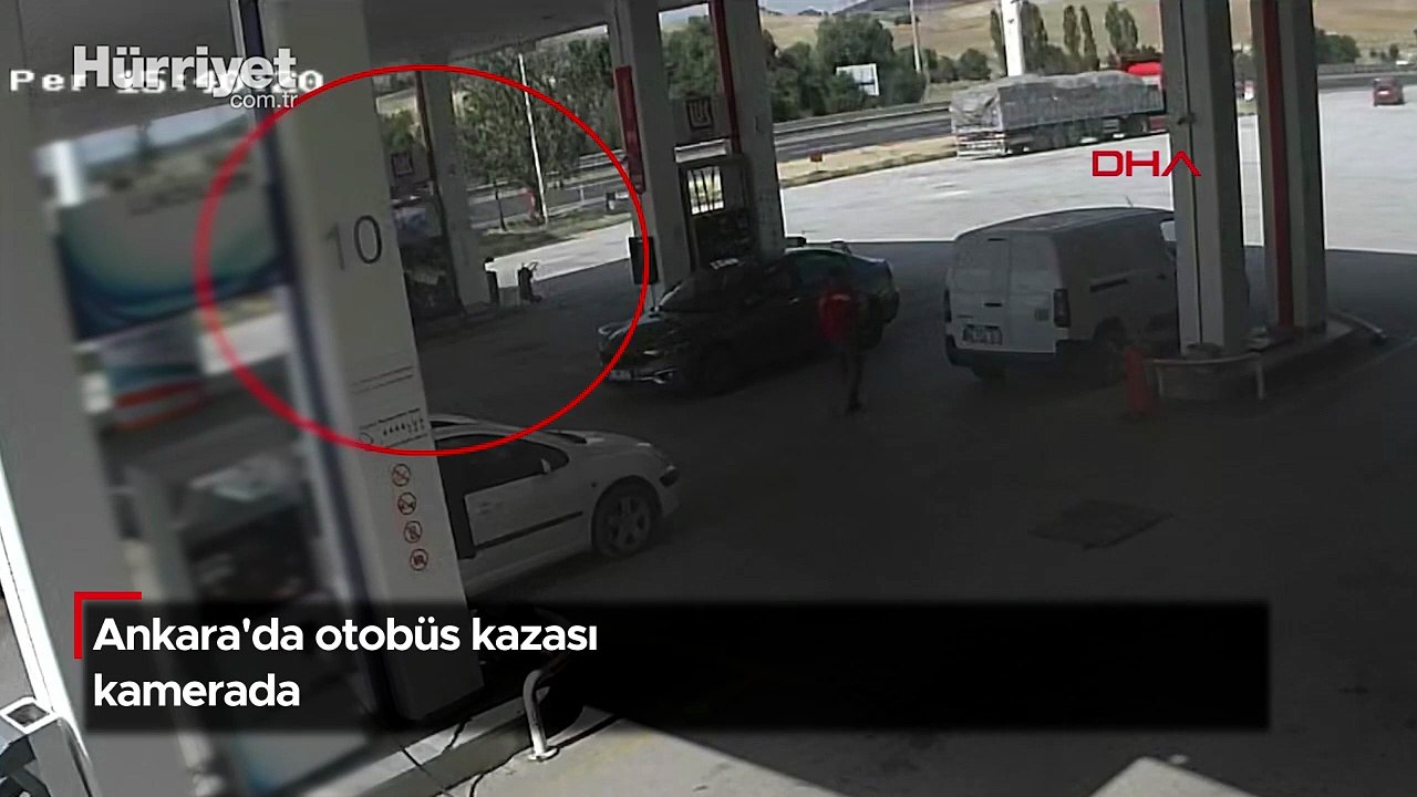 Ankara'da 1 kişinin öldüğü 16 kişinin yaralandığı kaza kamerada