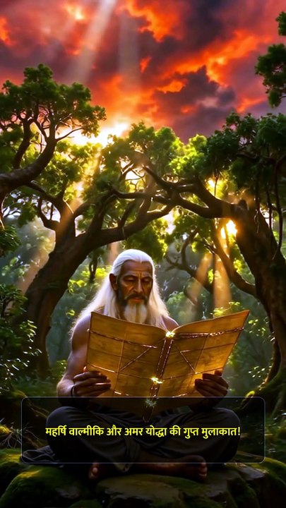 क्या आप जानते हैं महर्षि वाल्मीकि और अमर योद्धा की इस रहस्यमयी मुलाकात का सच? 😱 #Shorts