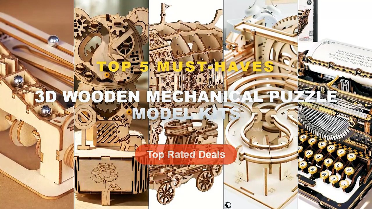 Amazing 3D Wooden Mechanical Puzzle Model Kits...