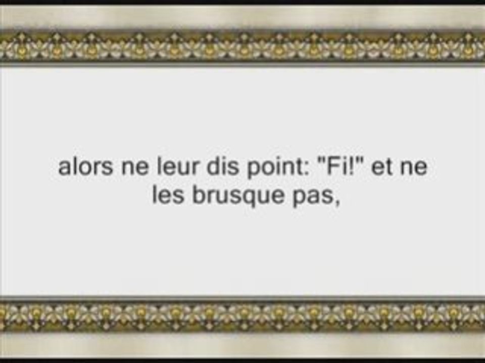 Sourate 17:  Al Isra (Le Voyage Nocturne) versets 1 à 52