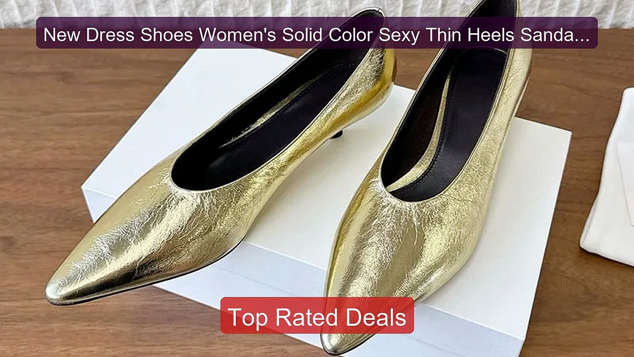 New Dress Shoes Women's Solid Color Sexy Thin Heels Sandals Pointed... -- Top Rated 2026 | Buy Now!
