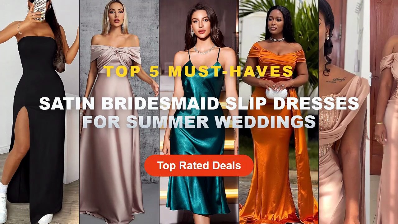 Cheap & Best Satin Bridesmaid Slip Dresses For...