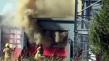Fire at Ronaldsway industrial estate
