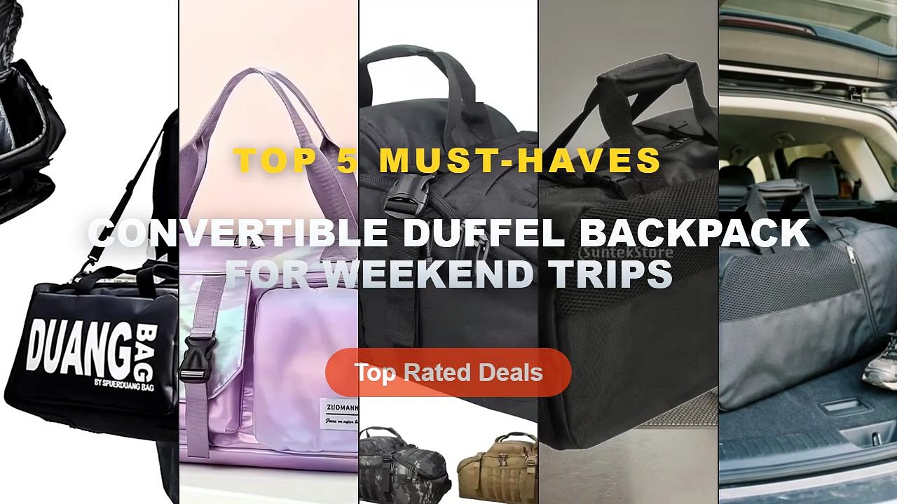 Don't Buy Convertible Duffel Backpack For Weekend Trips Before Watching This! - Backpack Duffel Bag Convertible Duffel B...