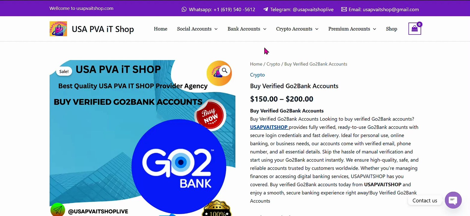 Buy Verified Go2Bank Accounts | We Offer 100% Genuine ...