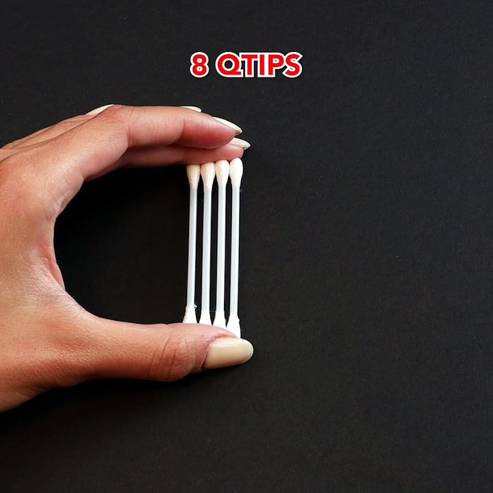 Stacking q-tips into the ultimate cube✨