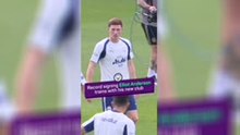 Record-signing Elliot Anderson joins Manchester City training session