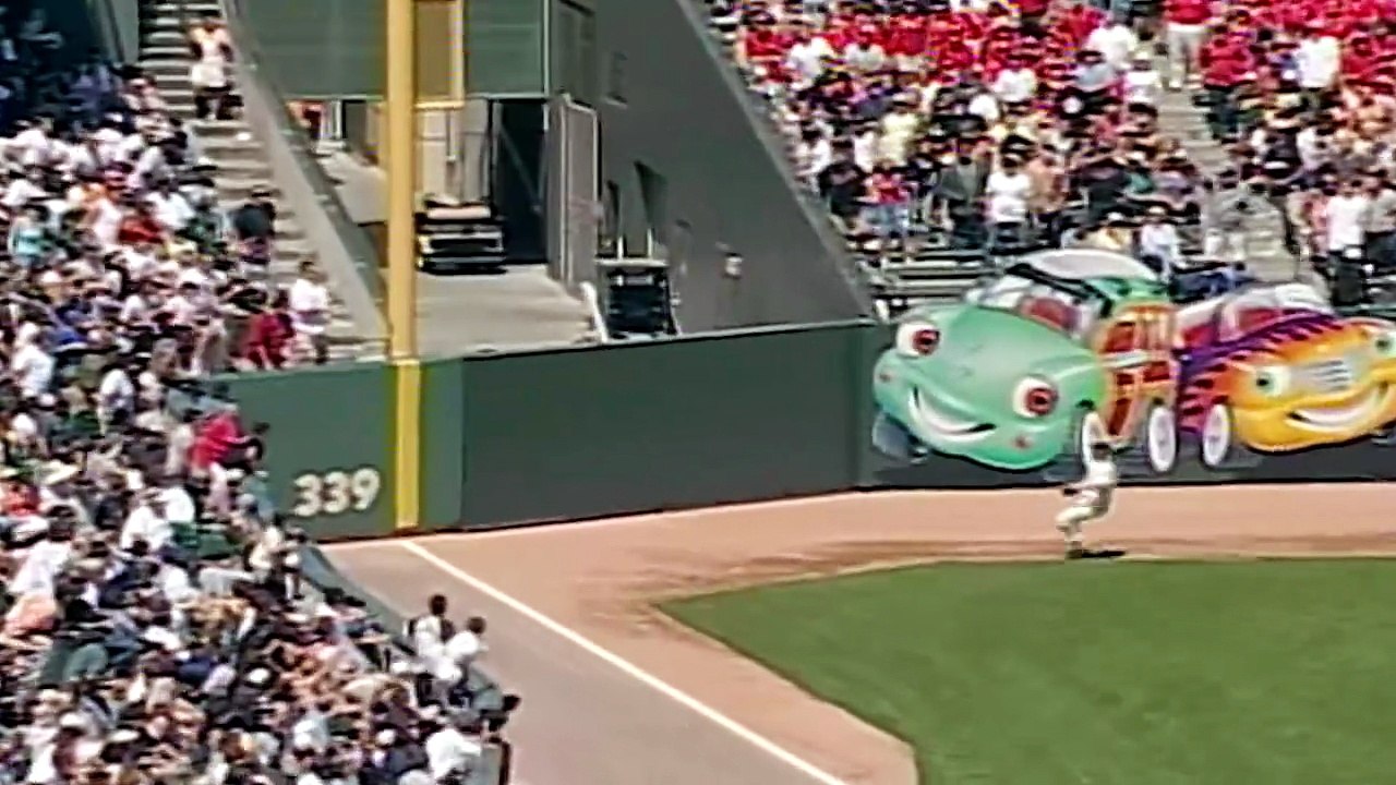 Eric Byrnes (OAK) Hits for the Cycle (6/29/03)