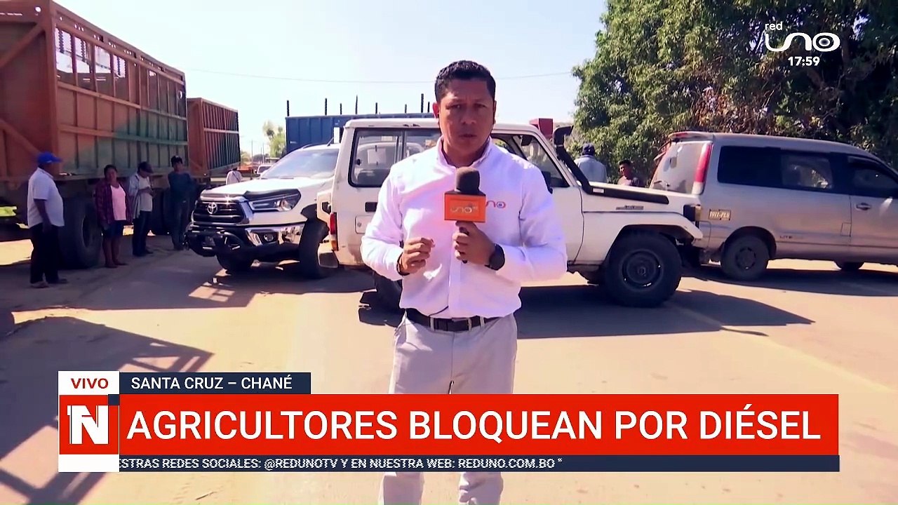 AGRICULTORES BLOQUEAN POR DIÉSEL