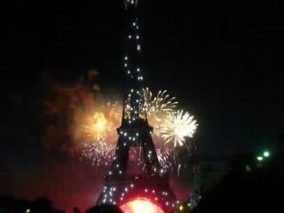 14 JUILLET 2008 PARIS TOUR EIFFEL FEU D ARTIFICE