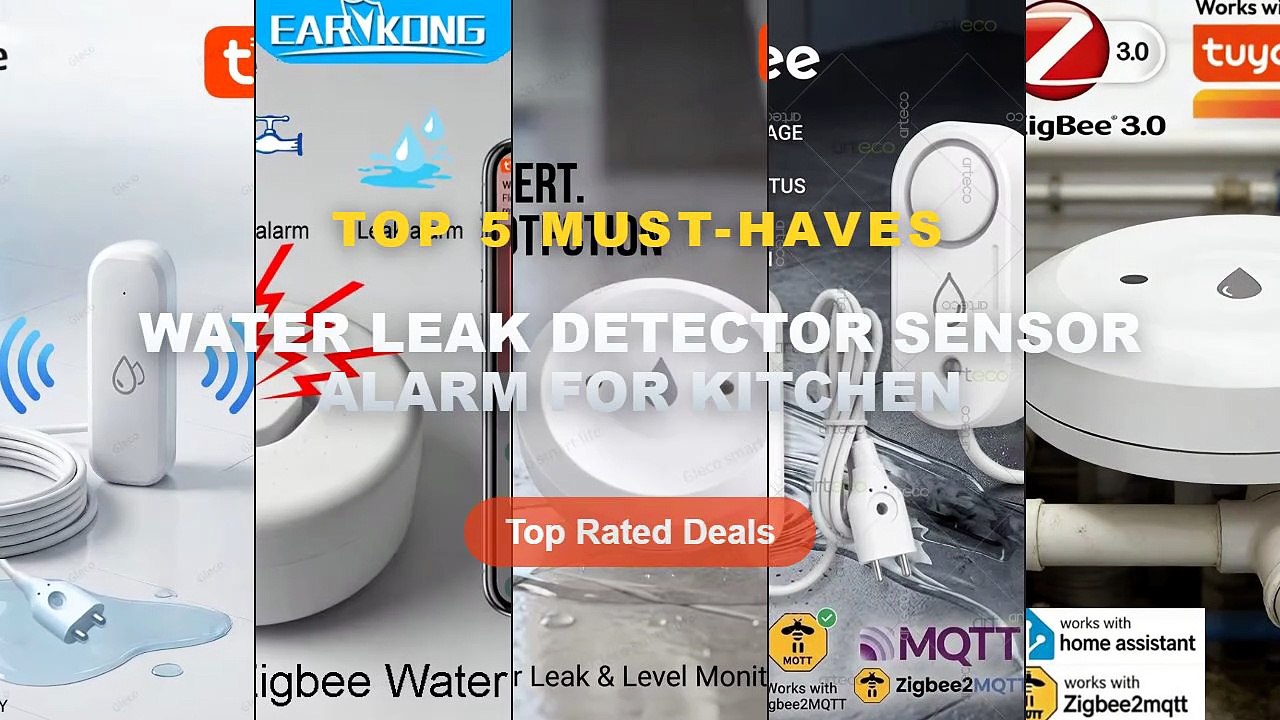 Best Water Leak Detector Sensor Alarm For Kitch...