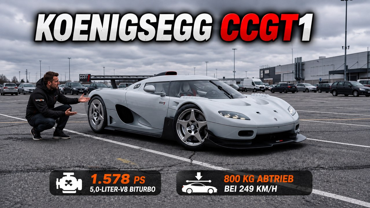 Koenigsegg CCGT1: 800 kg Abtrieb und Carbon-Aero im Detail