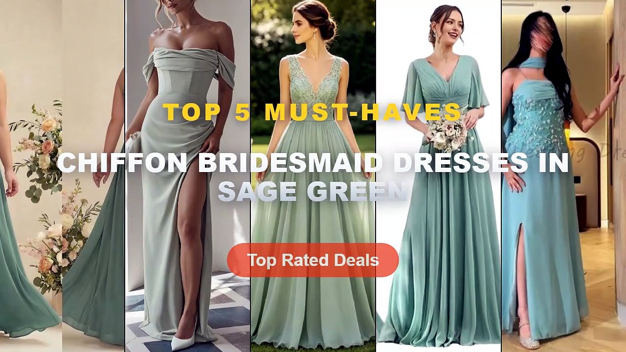 Don't Buy Chiffon Bridesmaid Dresses In Sage Gr...