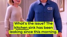 MY SINK IS LEAKING! 🔧 Easy English Conversation #shorts