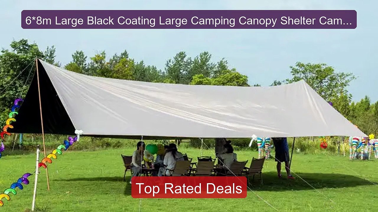 6*8m Large Black Coating Large Camping Canopy S...