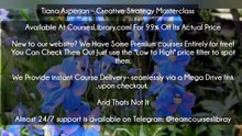 (Courseslibrary.com)Tiana Asperjan – Creative Strategy Masterclass Download