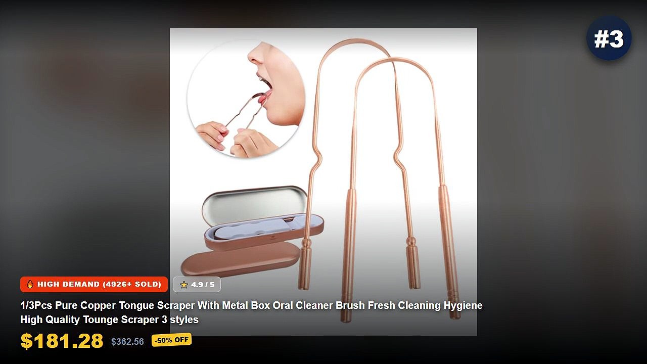 Why Everyone Is Buying Tongue Scraper Copper Wi...