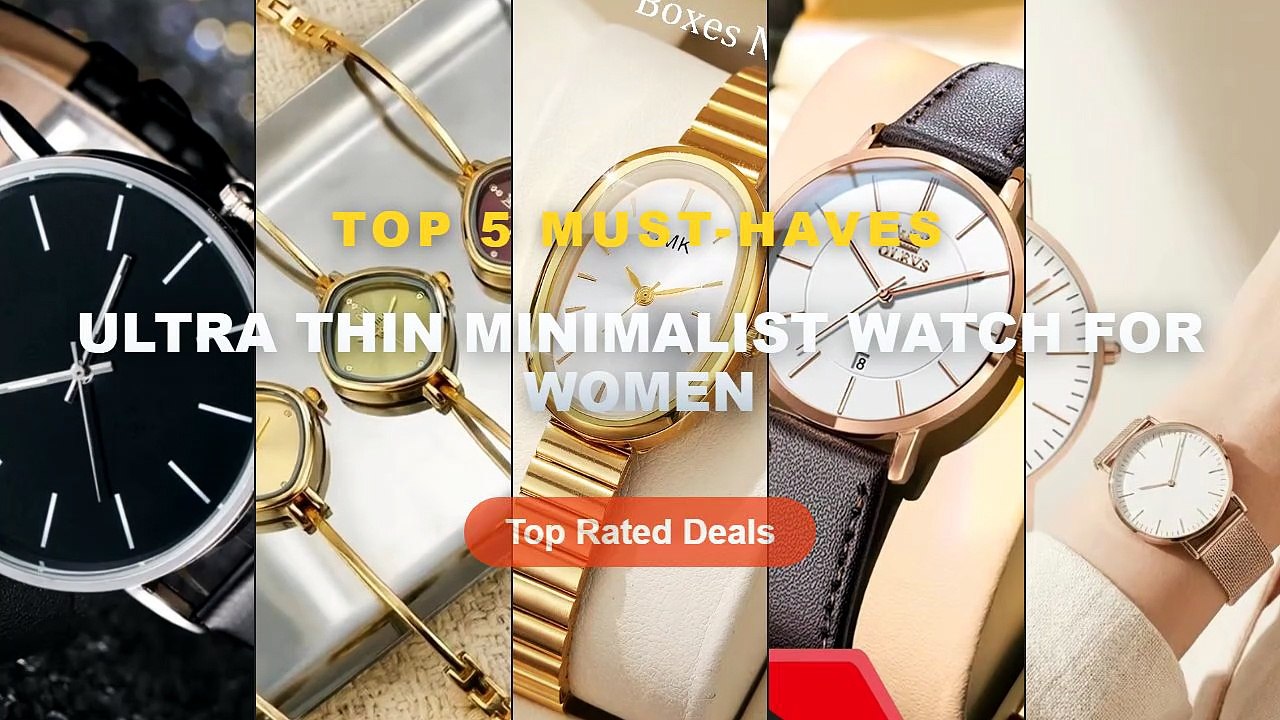 Best Ultra Thin Minimalist Watch For Women on A...