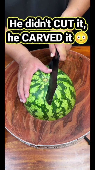 "He Turned A $5 Watermelon Into A 5-Star Masterpiece"