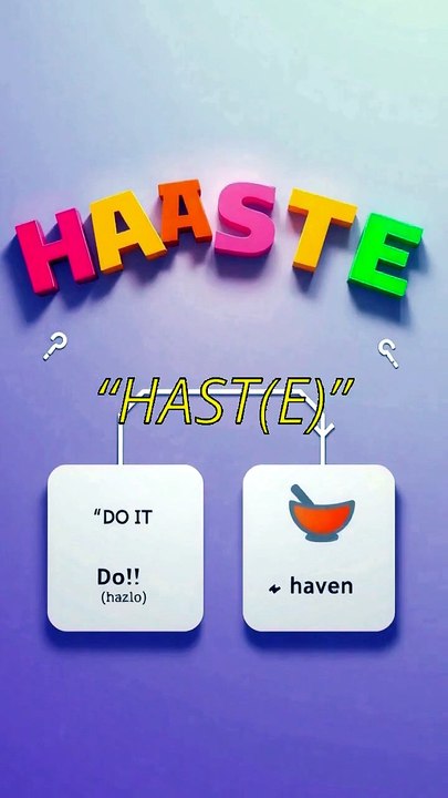 10000 palabras en inglés - ¿“Haste” significa p...