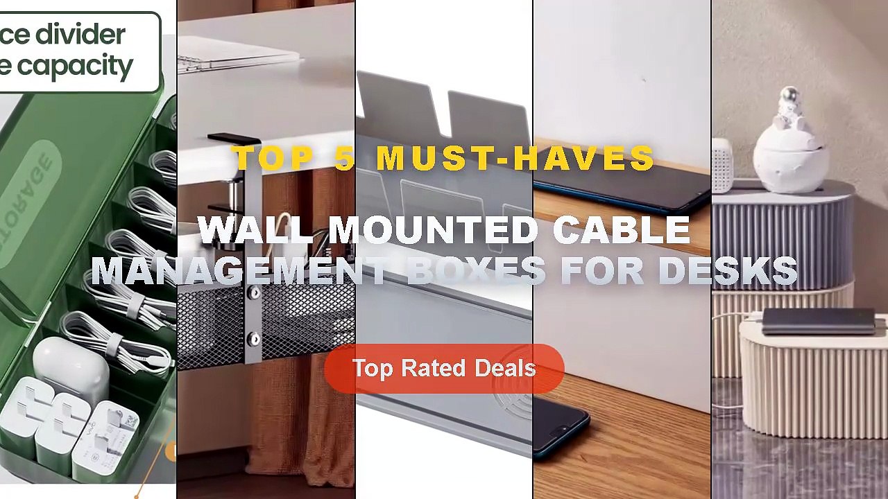 Cheap & Best Wall Mounted Cable Management Boxes For Desks Unboxing & Review - Large Capacity Wire Management Box Dustpr...