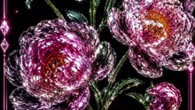 Crystal Bloom 🌸💎 4K UHD Moving Wallpaper | Magical Pink Flowers #Shorts
