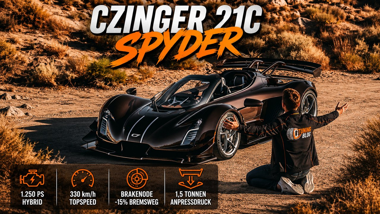 Czinger 21C Spyder: 2,4-Millionen-Hypercar mit 1.250 PS