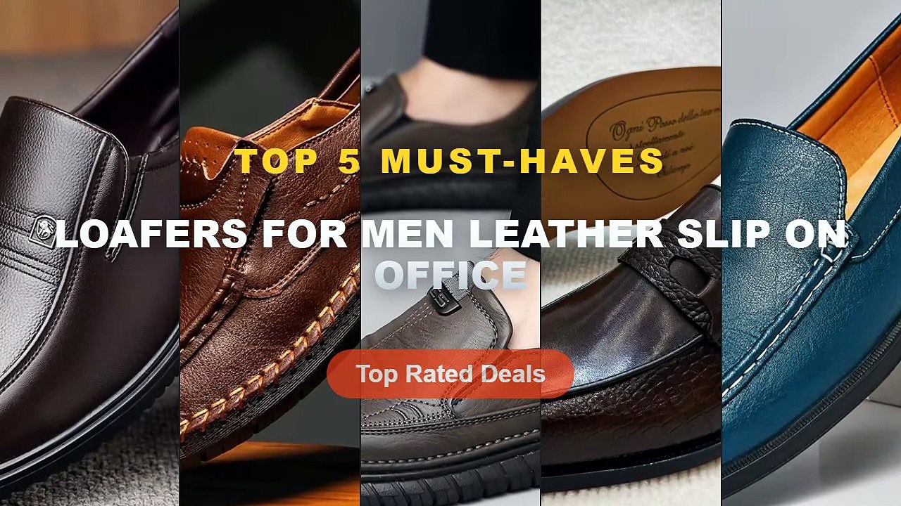 Best Loafers For Men Leather Slip On Office on...