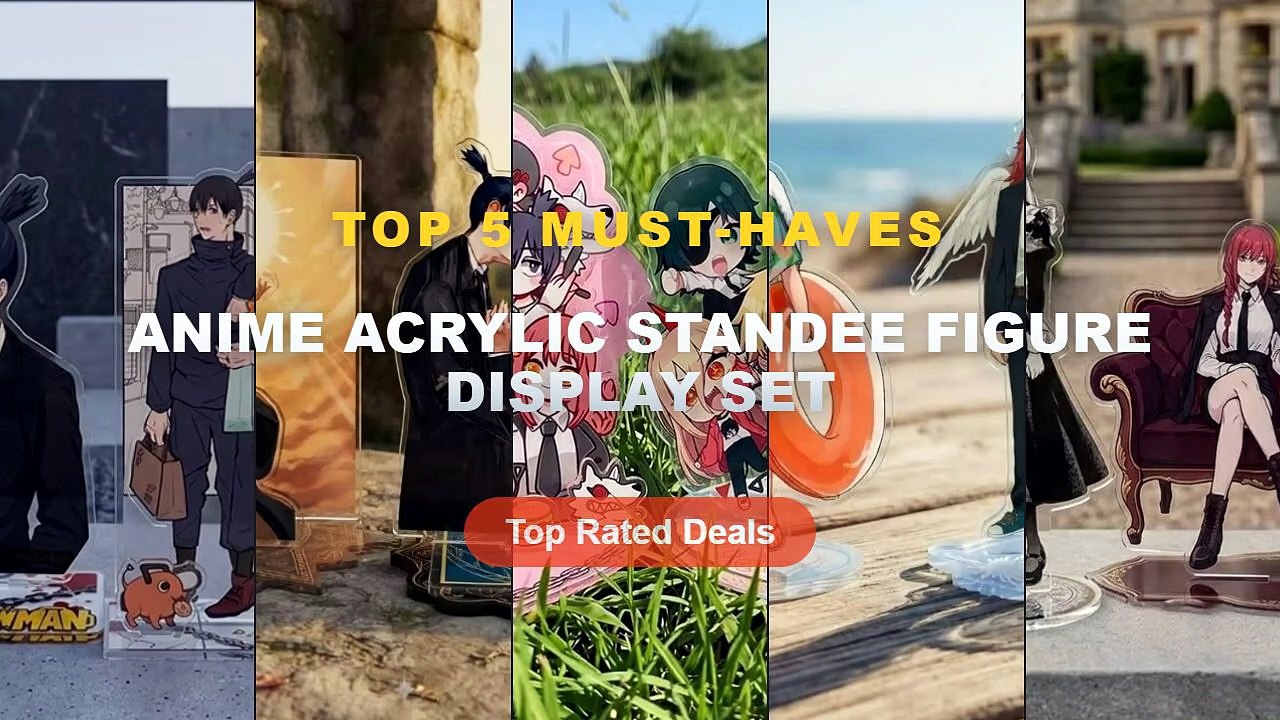 Why Everyone Is Buying Anime Acrylic Standee Figure Display Set - Anime Character Acrylic Standee Set Makima Denji Angel...