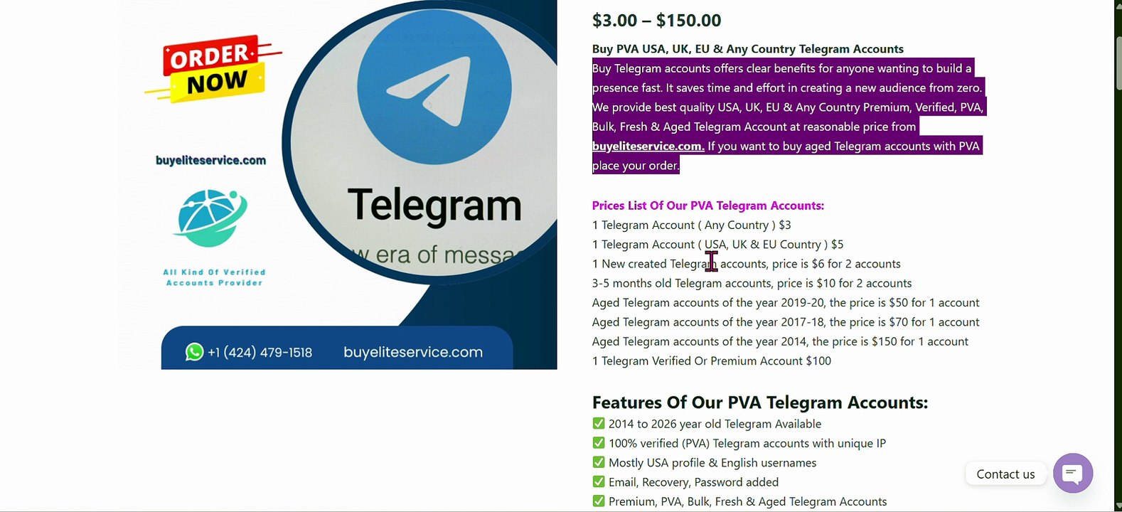 Top 10 Sites To Buy Telegram Accounts In Bulk(PVA