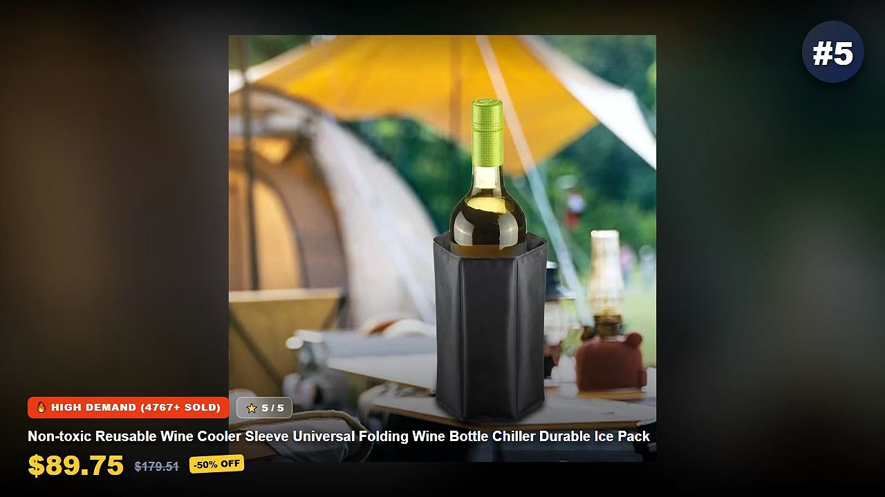 Cheap & Best Portable Wine Bottle Chiller Coole...