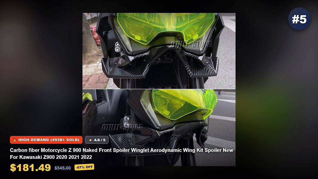 Cheap & Best Motorcycle Aerodynamic Winglet Spoiler Fairing Kit Unboxing & Review - Motorcycle Universal Aerodynamic Win...