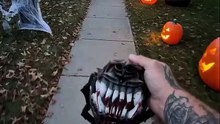 Scary Bloody Fangs Latex Dog Muzzle – Halloween Prank Prop & Haunted House Costume Accessory