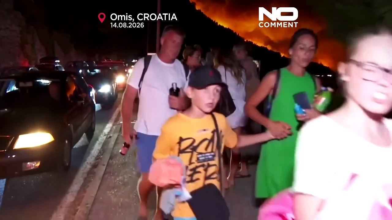 Croácia: incêndio perto de Omiš fere residentes...