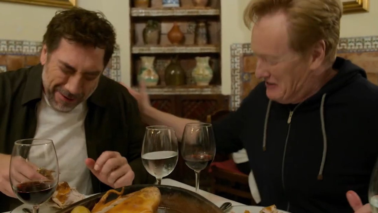 Going Full Caveman with Javier Bardem on Conan O’Brien Must Go