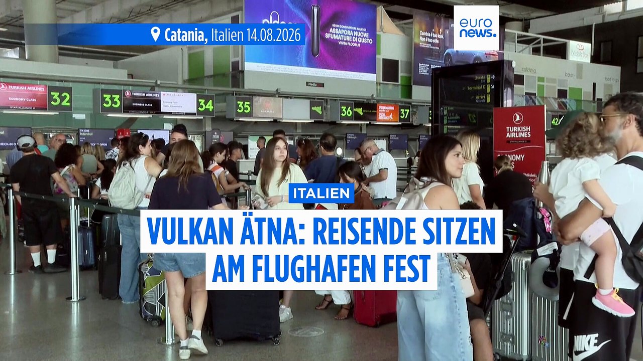 Ätna-Asche legt Siziliens verkehrsreichsten Flughafen lahm