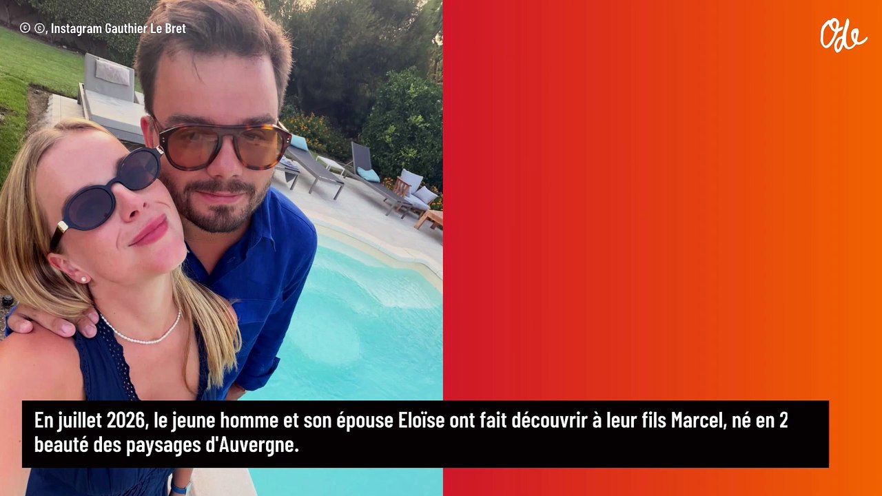 Gauthier Le Bret et sa femme Éloïse fêtent le p...