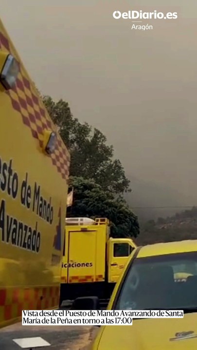 El incendio de Riglos mantiene cercados los mon...
