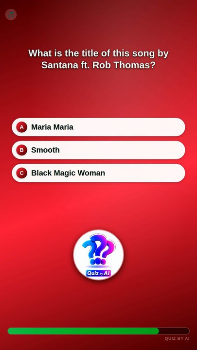 🧠 What is the title of this song by Santana ft...