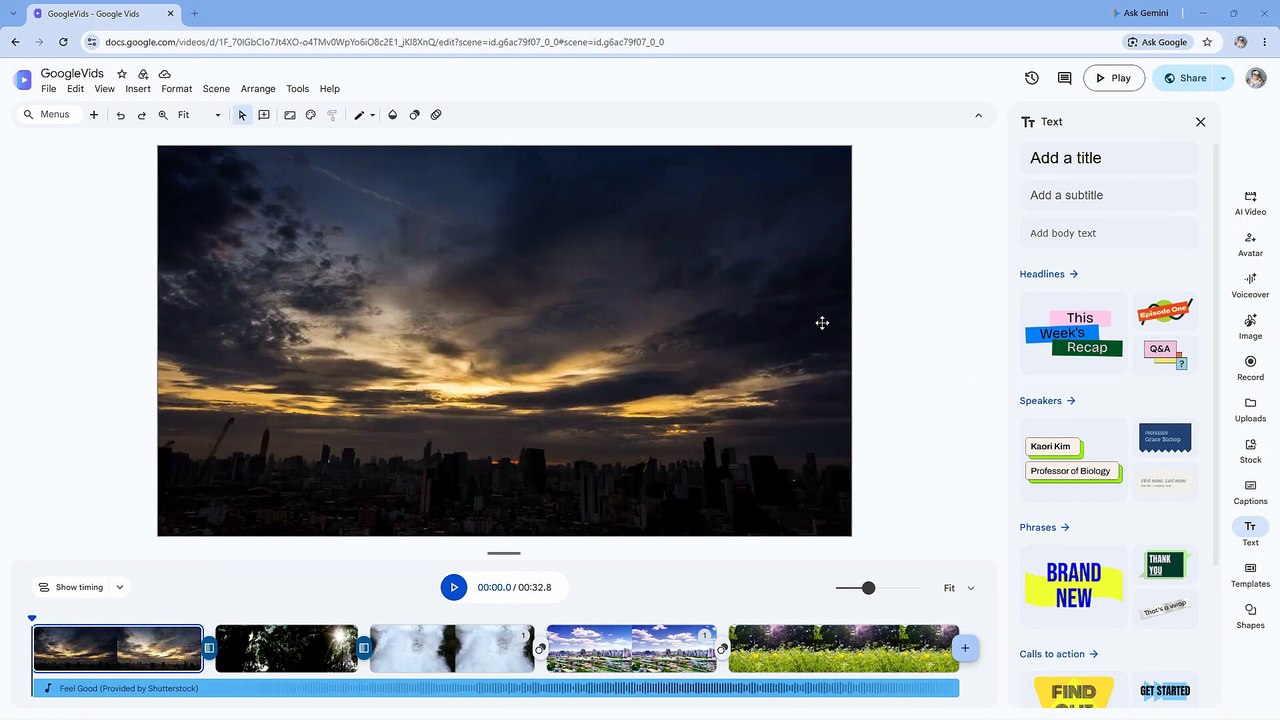 Google Vids 70 Exporting to Google Drive