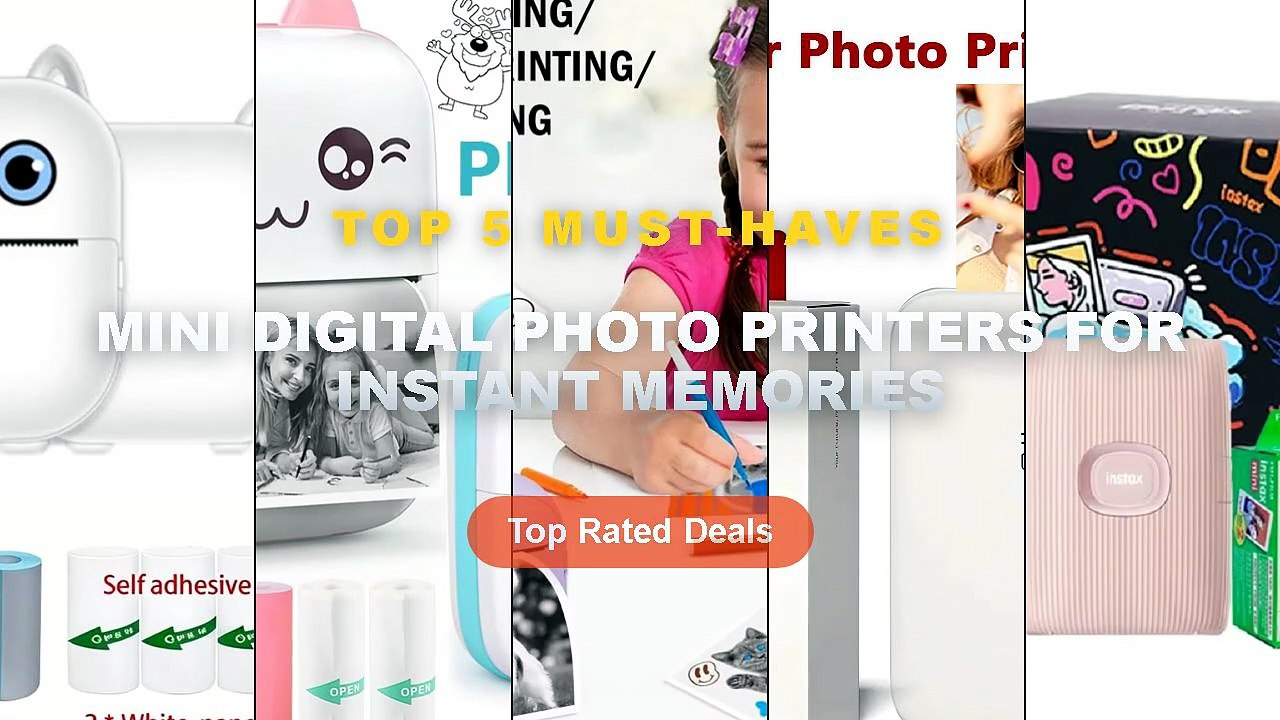 Amazing Mini Digital Photo Printers For Instant...