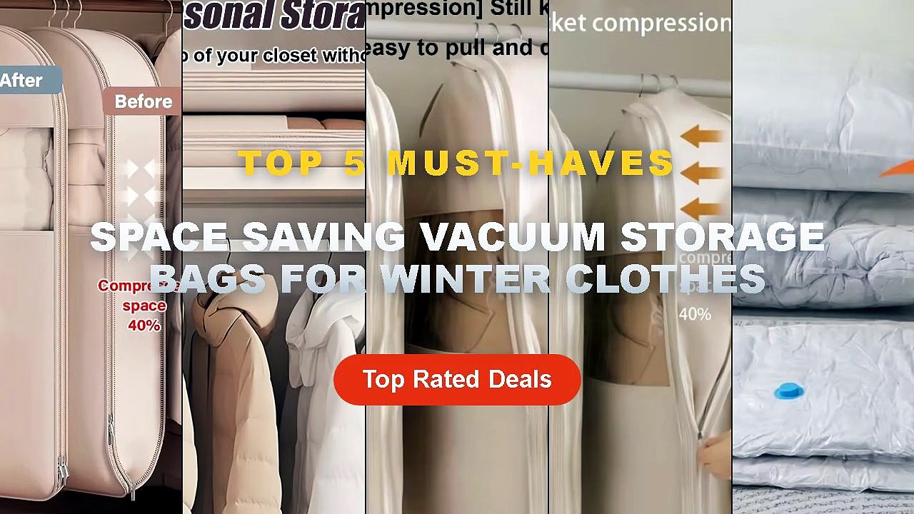 Don't Buy Space Saving Vacuum Storage Bags For Winter Clothes Before Watching This! - 20 Pack Vacuum Storage Bags, Space...