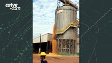 Veja momento assustador em que silo desaba em Primeiro de Maio