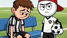 Quando a goleada é tão grande que só resta colocar a culpa na bola! 😂⚽